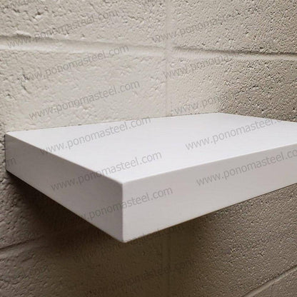 33"x12"x2.0" (cm.84x30,5x5,1) brushed stainless steel floating shelf freeshipping - Ponoma