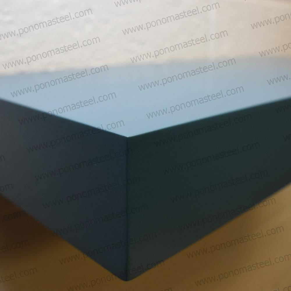 48"x12"x1.5" (cm.121,9x30,5x3,8) brushed stainless steel floating shelf freeshipping - Ponoma