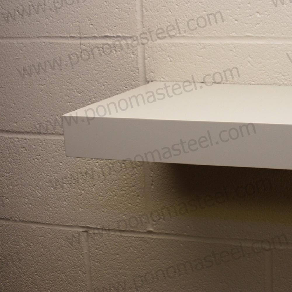18"x12"x2.0" (cm. 46x30,5x5,1) painted stainless floating shelf with 1 LED light freeshipping - Ponoma