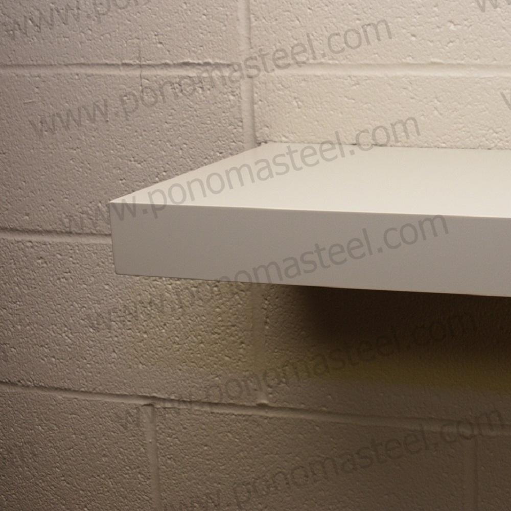 60"x8"x2.0" (cm.152x20x5,1) curved seamless stainless steel floating shelves Ponoma® freeshipping - Ponoma