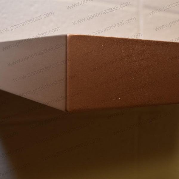 12"x8"x1.5" (cm.30,5x20x3,8) painted stainless steel floating shelf freeshipping - Ponoma