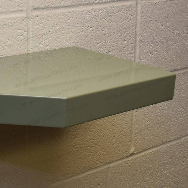 48"x12"x2.5" (cm.121,9x30,5x6,4) brushed stainless steel floating shelf freeshipping - Ponoma