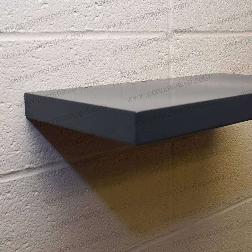 36"x10"x2.5" (cm.91x25,4x6,4) painted stainless floating shelf with 2 LED lights freeshipping - Ponoma