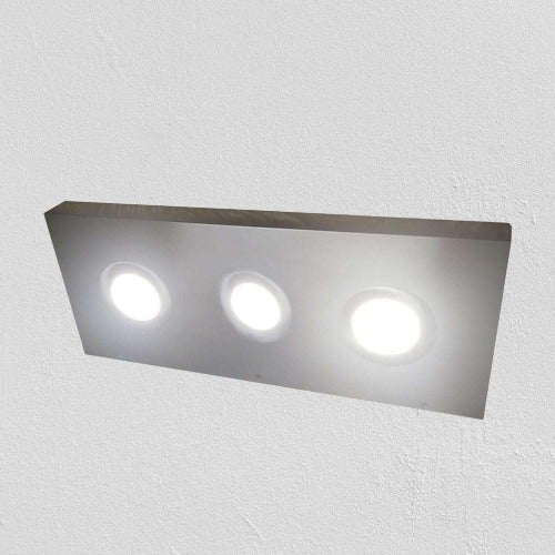 52"x10"x2.0" (cm.132x25,4x5,1) brushed stainless floating shelf with 3 LED lights freeshipping - Ponoma