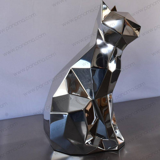 Stainless steel sculpture of CAT freeshipping - Ponoma