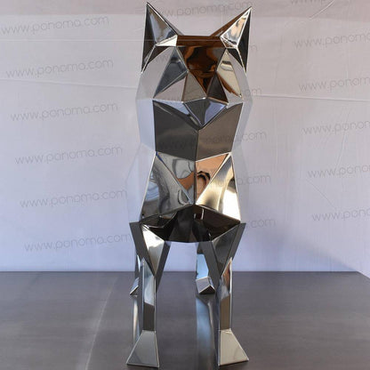 Stainless steel sculpture of DOG freeshipping - Ponoma