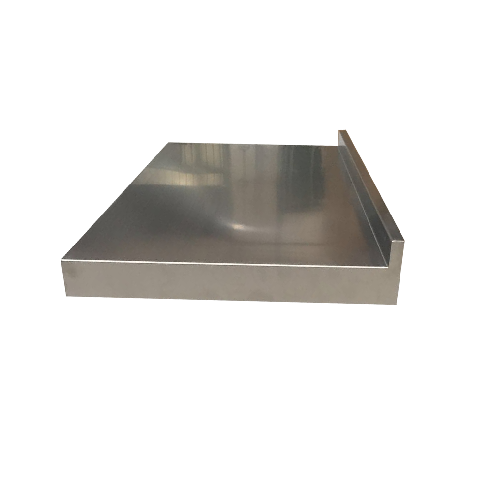 Stainless steel countertop Ponoma® 1.5" thickness with 1.5" backsplash (splashguard), brushed seamless freeshipping - Ponoma