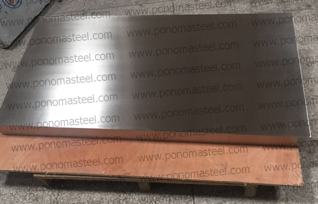 Island countertop Ponoma® 2" thickness without backsplash, brushed seamless stainless steel freeshipping - Ponoma