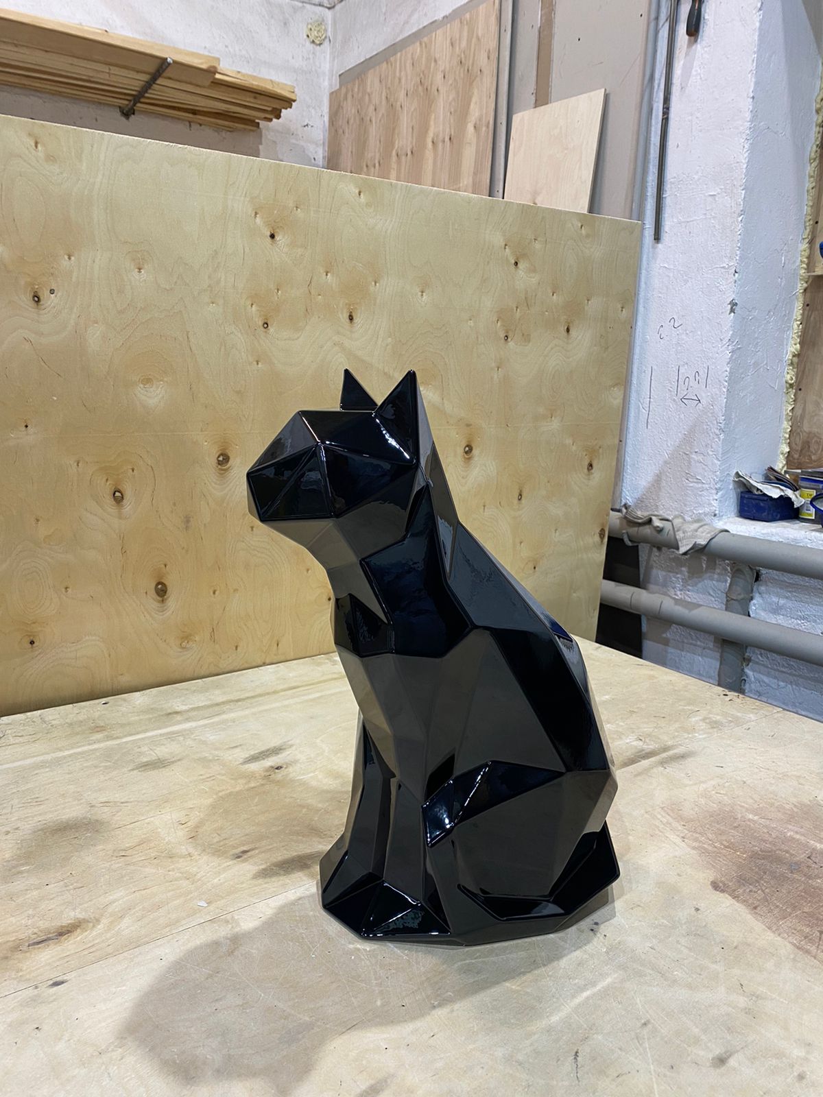 Stainless steel sculpture of CAT freeshipping - Ponoma