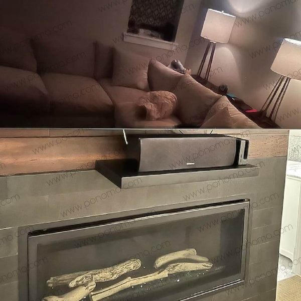 stainless steel shelf painted in matte black